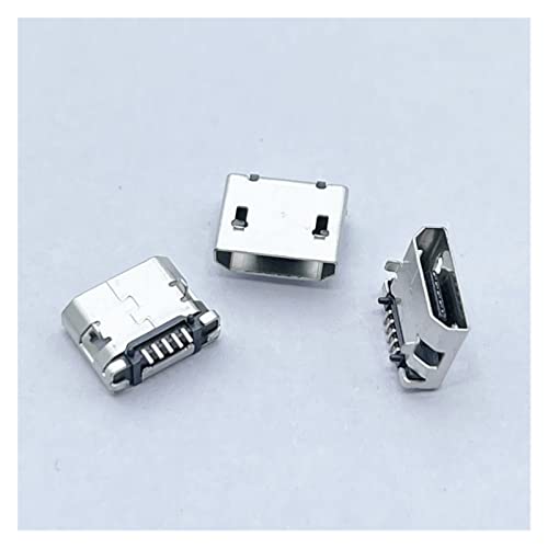 AANAN - AANAN 100 pièces USB 5 broches 5.9mm DIP2 sans côté B Type bouche plate sans bouclage côté connecteur femelle Compatible téléphone portable USB