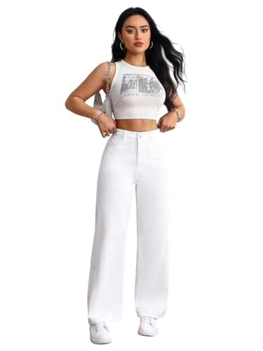 Image of KOTTY Women's Straight Fit High-Rise Stretchable Jeans