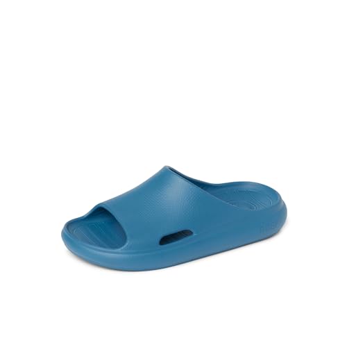 REEF Kids' Rio Slide Sandal, Super Soft Molded EVA Footbed, Lightweight, Water Friendly, Navy, 6 by REEF - Used condition - US$19.01