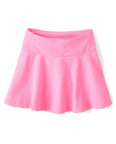 The Children's Place,Girls,Active Quick Dry High Rise Textured Skorts,Neon Pink,Medium - image 1