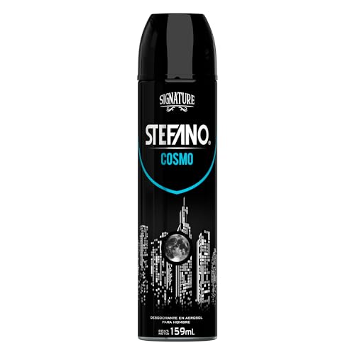 El Mejor Listado de Perfume Stefano disponible en línea. 41 Stefano Desodorante Cosmo en Aerosol para Hombre 159 ml. Protección Contra el Mal Olor que Dura Todo el Día con una Fragancia Fresca y Duradera