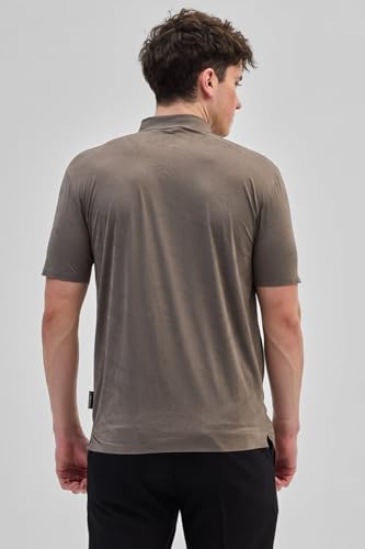 Image of SNITCH Light Brown Stitchless Polo T-Shirts