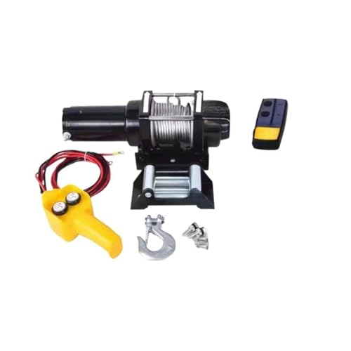 Cabrestante eléctrico de cuerda sintética 12V 4000 lbs