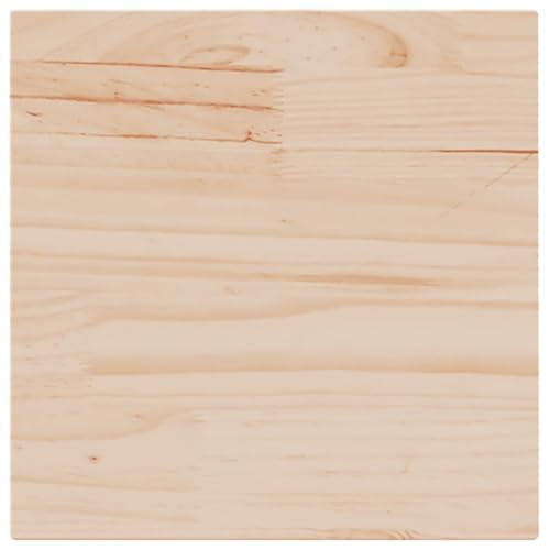 vidaXL Tischplatte, Holztischplatte Quadratisch, Ersatztischplatte für Couchtisch Beistelltisch Esstisch, Holzplatte, Massivholz Kiefer