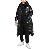 Nike Women's W NSW TF City HD Parka Jacket, Black/White, L
