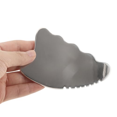 Hemoton Raspador De Rosto Ferramenta Guasha Olho Massageador Facial Placa De Raspagem Raspador De Aç