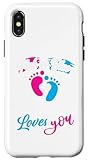 Photo Gallery custodia per iphone x/xs rosa o blu pawpaw loves you baby shower gender reveal Photo Gallery custodia per iphone x/xs rosa o blu pawpaw loves you baby shower gender reveal