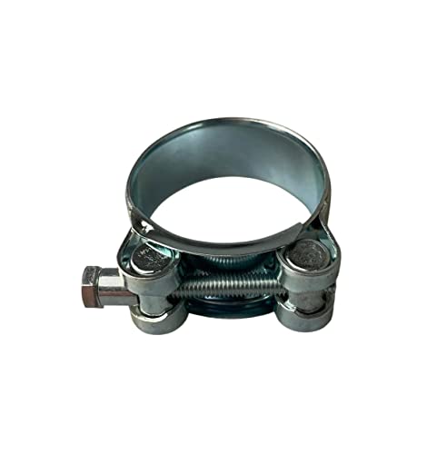Boltza® Single Bolt Hose Super Clamp 32-35mm Clip Silicone Rubber Exhaust x4, Silver - Image 3