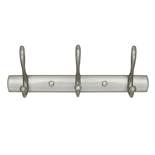 Modona Large Triple Towel & Robe Hook – Satin Nickel #TOP2