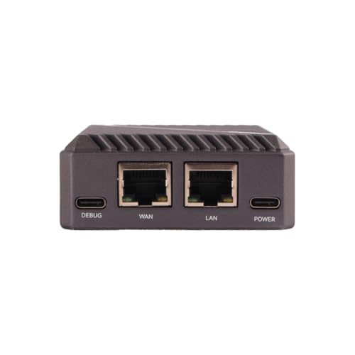 Radxa RK3528A E20C Mini-PC, 4-Core CPU, Dual Gigabit Ethernet, CNC-Aluminiumgehäuse, 4K-Unterstützung E20C 4GB 32GB Chocolate Black