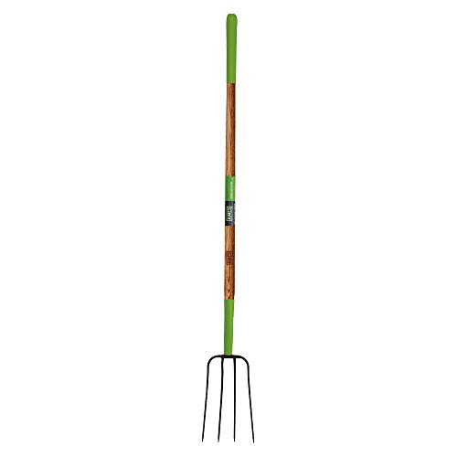AMES 2826700 4-Tine Forged Steel Manure Fork with Hardwood Handle