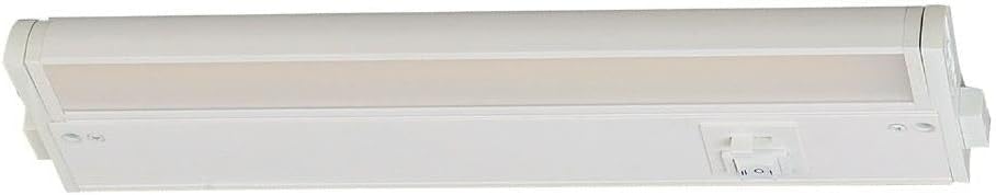 Maxim Lighting 89893WT CounterMax MX-L-120-3K-5W 1 LED Under Cabinet-3.5 Inches Wide by 12.00 Inches Length, Finish Color: White