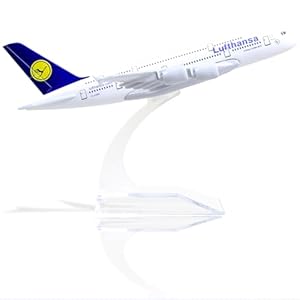 QIYUMOKE Lufthansa Passagierflugzeug Modell 1/40