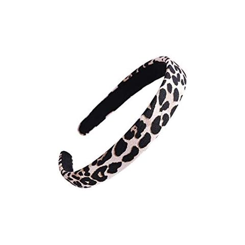 KDDOM Leopard Print Headband for Women Girls Leopard Print Headband Cheetah Hairband Hair Accessories Head Band Wrap Cover