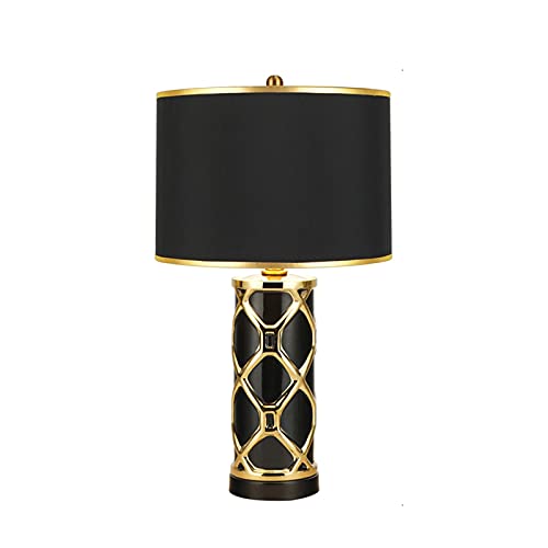Lampe de table de chevet en céramique anti-éblouissement pour lecture nocturne
