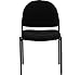 Flash Furniture Tania Comfort Black Fabric Stackable Steel Side Reception Chair
