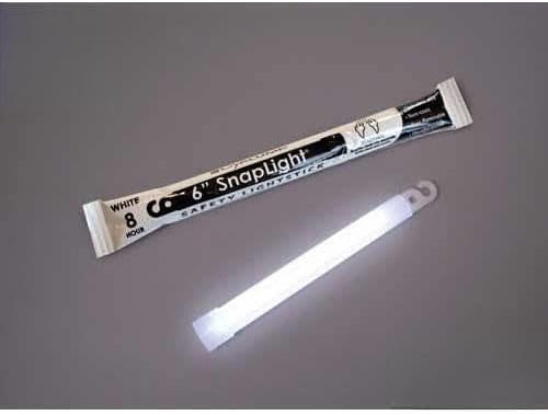 Datrex ER0051M-WH, 6" SnapLight Light Sticks, White 1/Each, Lot of 5