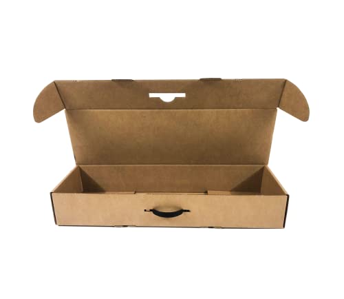 Sobres y suministros para el correo | Pack 10 Cajas De Cartón Para 1 Jamón Marrón 85x26x13 Asa Incluida