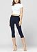 Conceited Capri Leggings - Jeggings for Women with Pockets - High Waist - Tummy Control Shaping - Regular and Plus Size - Indigo Blue - Small - Medium