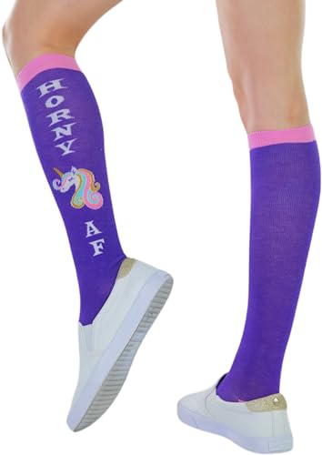 Image of ToBeInStyle Women's Acrylic Knee High Print Socks