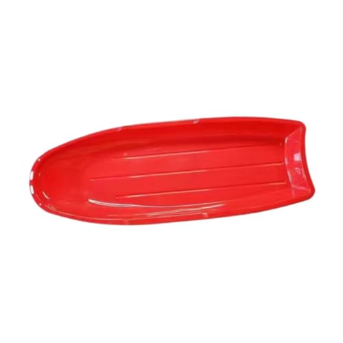 Aymzbd 雪そり草そりクラシック子供大人2人用厚みのある高耐久大型草そりボード, 赤