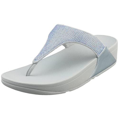 Image of Fitflop LULU CRYSTAL EMBELLISHED TOE-POST SANDALS