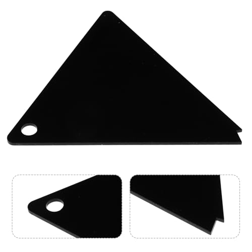 UPKOCH Raspador de Cera Triangular para Snowboard y Esquís, Herramienta Acrílica Negra, Mantenimiento para Tablas de Esquí, Accesorio Resistente para Deportes de Invierno al Aire Libre - imagen 7