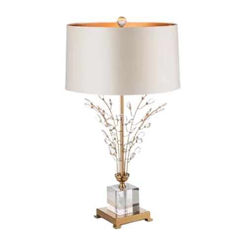 Lampe de bureau en cristal avec éclairage minimaliste pour salon et table de chevet