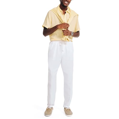 Image of Nautica Men's Nautica Classic Fit Linen Drawstring Pant