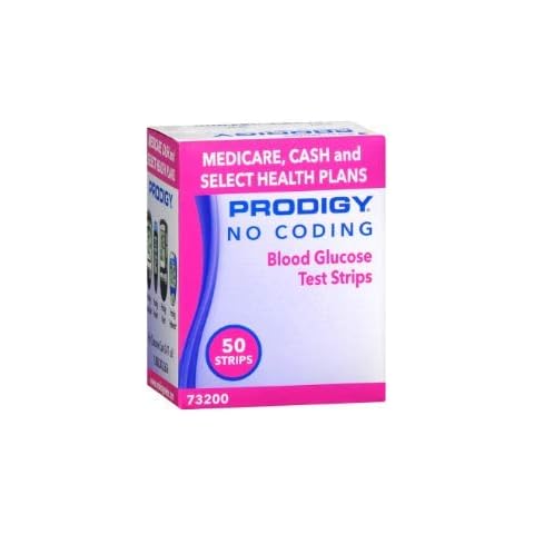Prodigy 52800 No Coding Blood Glucose Test Strips Cover