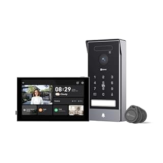 EZVIZ 4K Visiophone Connecté Interphone Vidéo, 8 Pouces Moniteur Tactile, Reconnaissance Paume/Visage, Unlock à Distance, 2 Fils, Détection Humaine, Option RFID, Étanche, WiFi bi-Bande, HP7 Pro