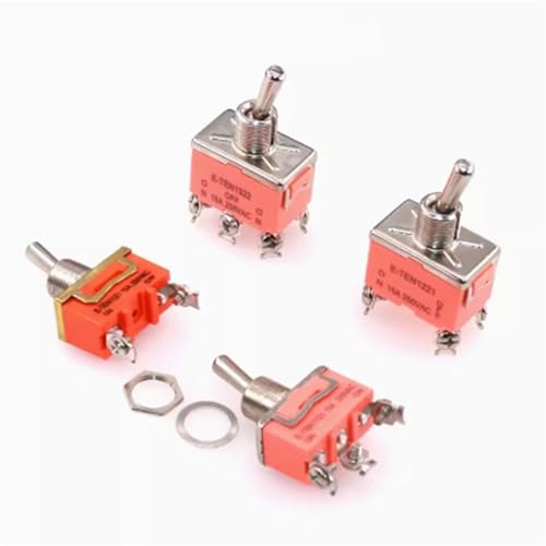 Interrupteur à bascule E-TEN1122 SPST ON OFF 15A 250V pour circuit électrique