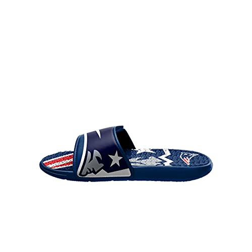 Image of FOCO mens NFL Team Logo Athletic Sport Shower Flip Flop Sandals Gel Slides
