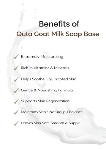 Image of Goat Milk Glycerin Soap Base 500 g | Creamy Melt & Pour Base for DIY Handmade Soap Making | Natural Moisturizing, SLS SLES & Paraben Free
