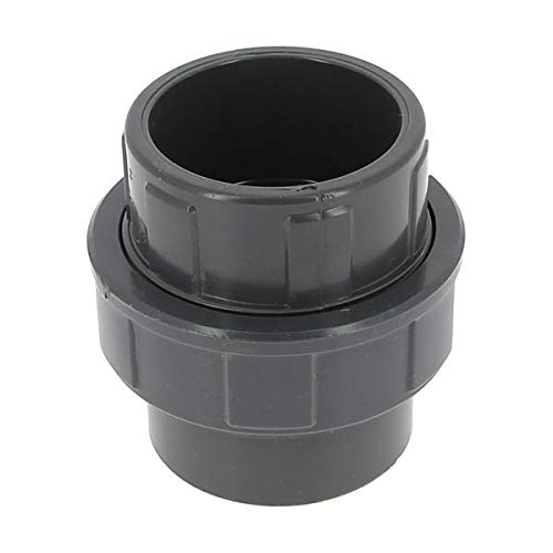 Raccord union PVC pression noir droit - Femelle Ø 63 mm - Girpi