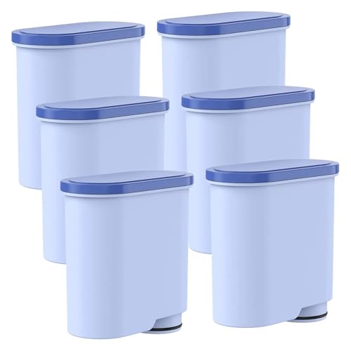 Filtro de agua repuesto, Compatible con máquinas café totalmente automáticas AquaClean CA6903/10 CA6903/22, Saeco(6pcs)