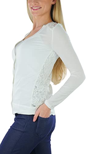 Image of ToBeInStyle Women's Long Sleeve Button Down V-Neck Cardigan