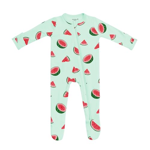 Image of KYTE BABY Unisex Zipper Closure Footies, Rayon Made From Bamboo, 0-24 Months