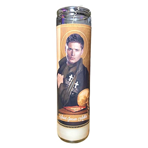 Jensen Ackles Devotional Prayer Saint Candle