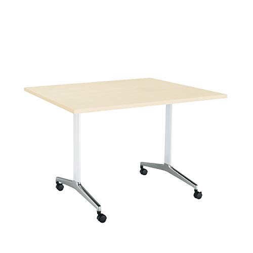 �y���[�J�[�z���E�ݒu�E�g���z�R�N�� �~�[�e�B���O�e�[�u�� JUTO MT-JTT129PMT1-C �p�`�V�� T���r �X�N�G�A�R�[�i�[ ��120×���s90cm �V�i�`�������I�[�N/�r�z���C�g �L���X�^�[�t