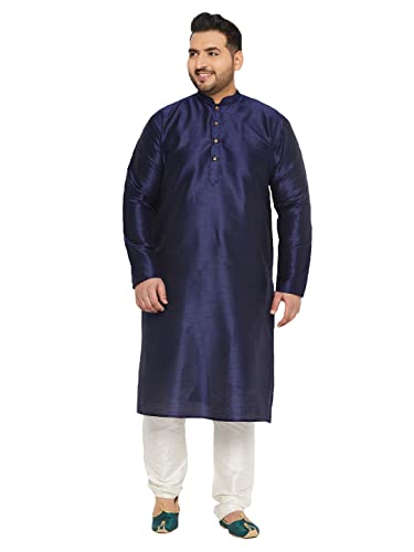 Image of Vastramay Plus Men's Silk Blend Kurta Pyjama Set