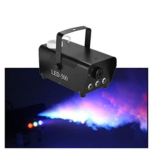 Máquina de humo para Halloween 500W con control remoto RGB y luces LED de colores para fiesta, club y escenario miniatura 3