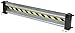 Vestil GR-H2R-DI-6-HDG Galvanized Steel Drop In Guard Rail 2 Ribbed 72 In. Length Gray