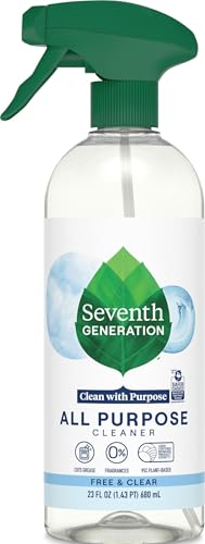 Seventh Generation All Purpose Cleaner, Free & Clear, Cuts Grease, 23 Fl Oz
