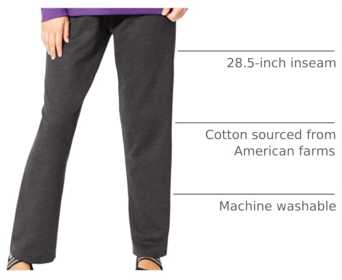 JUST MY SIZE Womens Plus-Size EcoSmart - Petite Length Athletic Sweatpants, Slate Heather, 5X US by JUST MY SIZE - Used condition - US$17.54