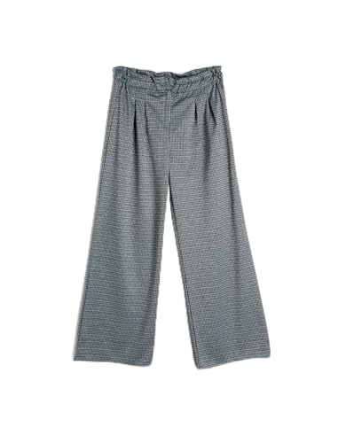 Koton pantalones flare plisados de cuadros azules para niñas