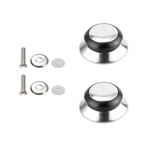 2 botones de tapa versátil práctica para utensilios de cocina fáciles de reemplazar diseños resistentes de acero inoxidable