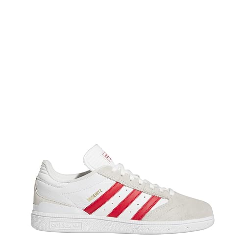 Adidas Busenitz Shoes - White/Better Scarlet/Gold Metallic - 10.5