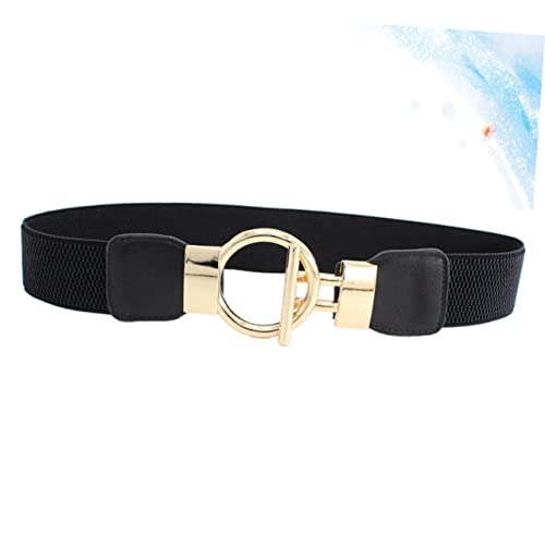 2pcs Women Wide Elastic Waist Belt Round Buckle Stretchy Cinch Belt for and Outfits Accessory for Fashion Enthusiasts3