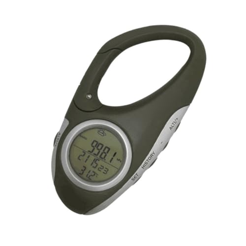 Altímetro de mosquetón portátil LIFKOME con termómetro ligero de ABS para montaña
